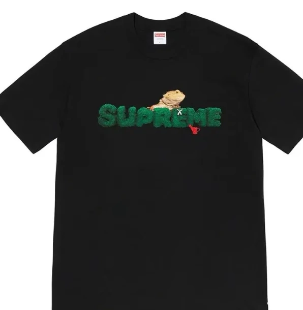 L XL T-shirt S Lizard Short Environmental Tee sleeved Green Logo Black M White 20SS Plant 0803